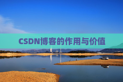 CSDN博客的作用与价值